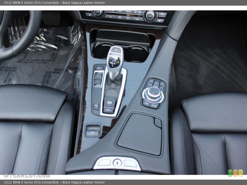 Black Nappa Leather Interior Transmission for the 2012 BMW 6 Series 650i Convertible #67977133