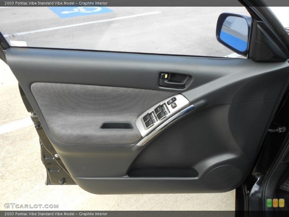Graphite Interior Door Panel for the 2003 Pontiac Vibe  #67979213