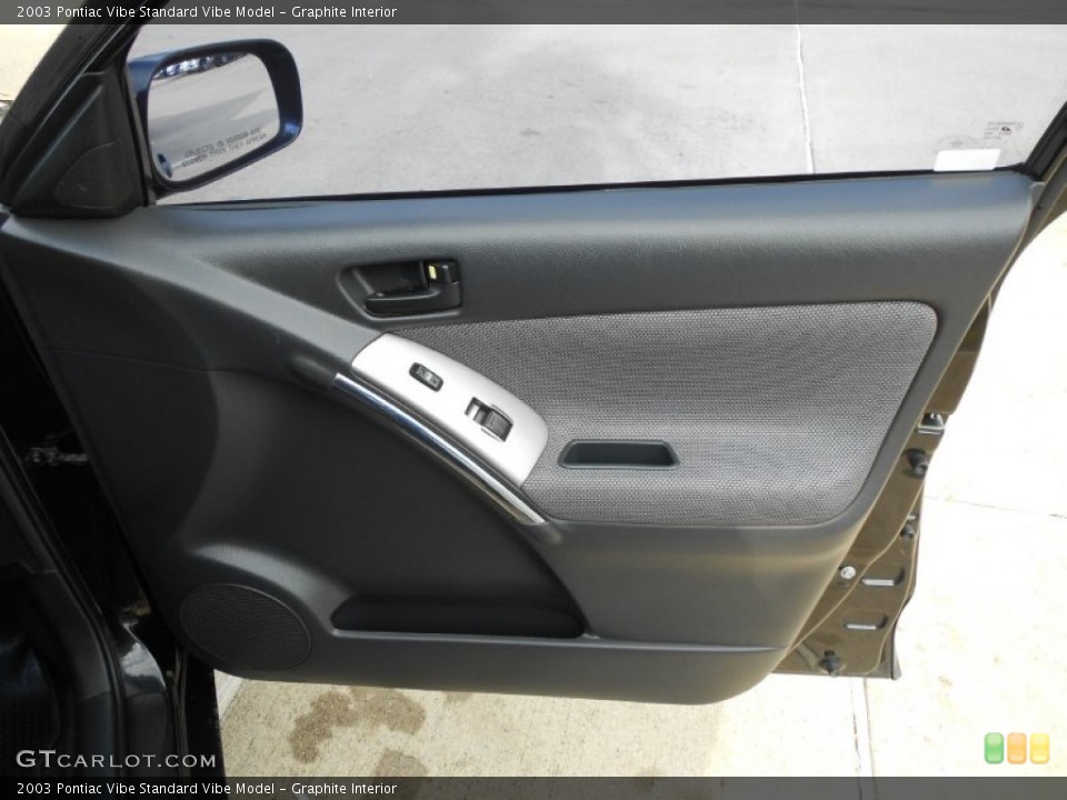 Graphite Interior Door Panel for the 2003 Pontiac Vibe  #67979243