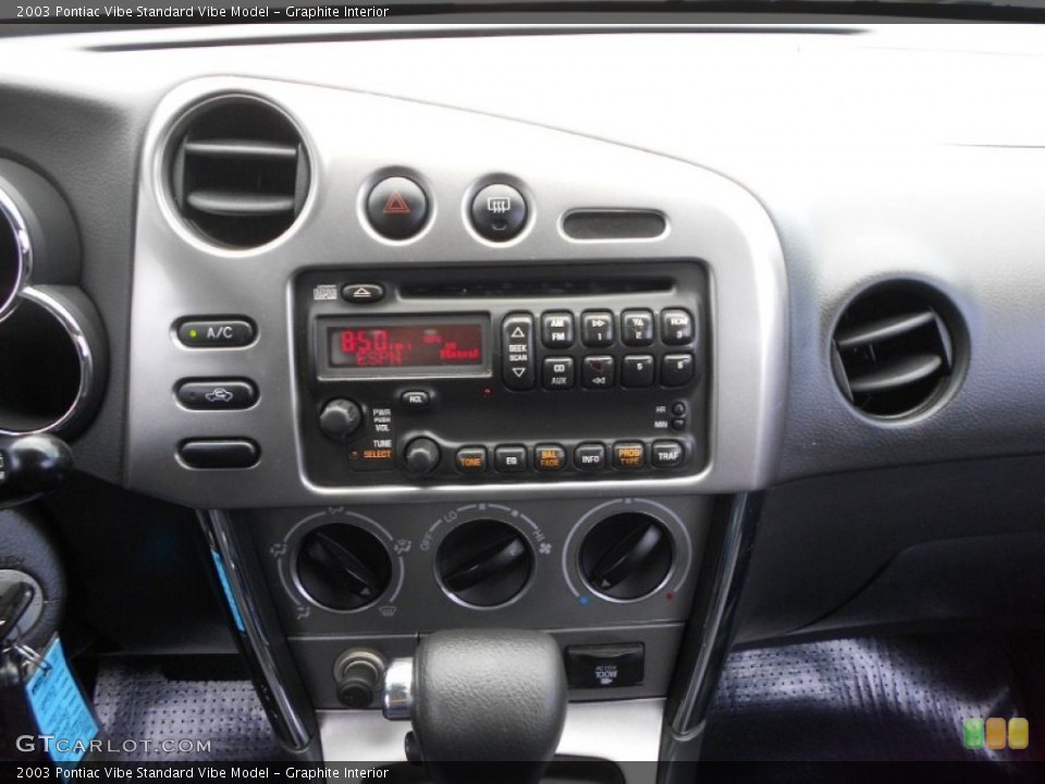 Graphite Interior Controls for the 2003 Pontiac Vibe  #67979297