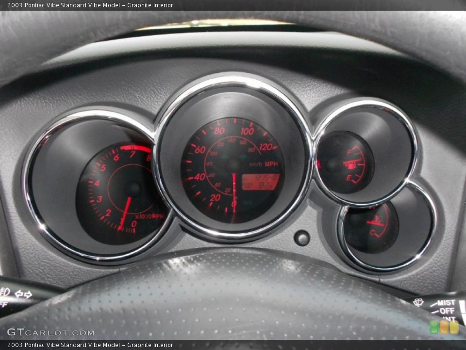 Graphite Interior Gauges for the 2003 Pontiac Vibe  #67979330