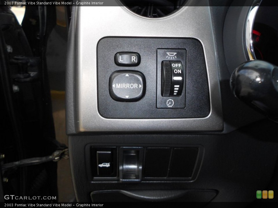 Graphite Interior Controls for the 2003 Pontiac Vibe  #67979342