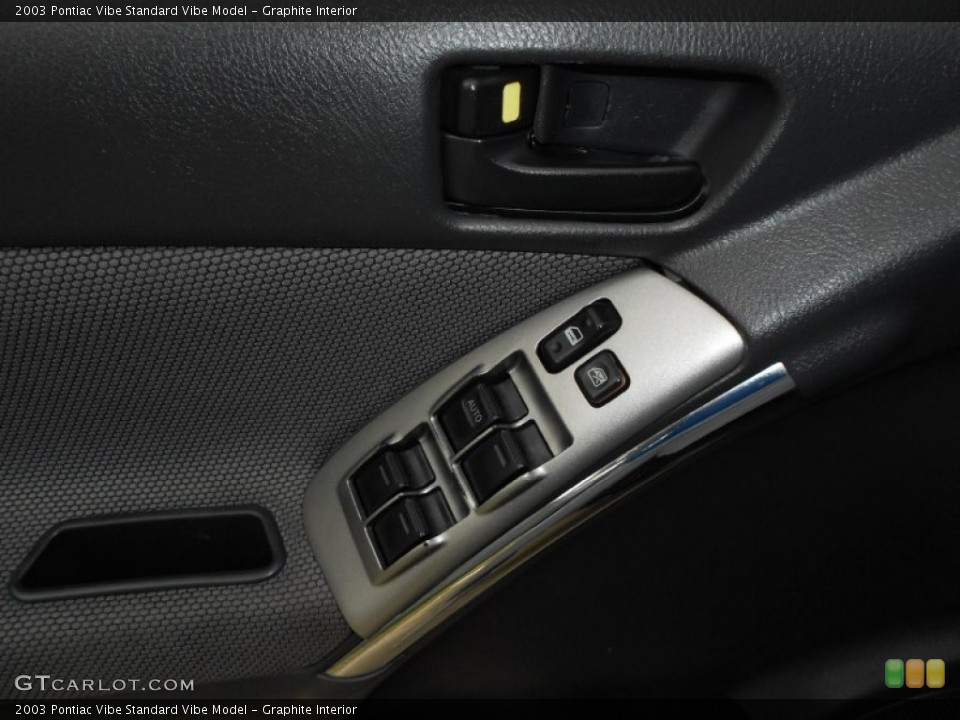 Graphite Interior Controls for the 2003 Pontiac Vibe  #67979354