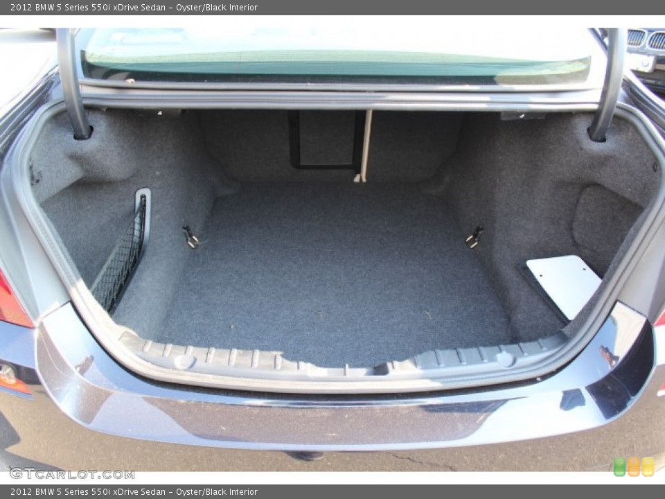 Oyster/Black Interior Trunk for the 2012 BMW 5 Series 550i xDrive Sedan #67979528