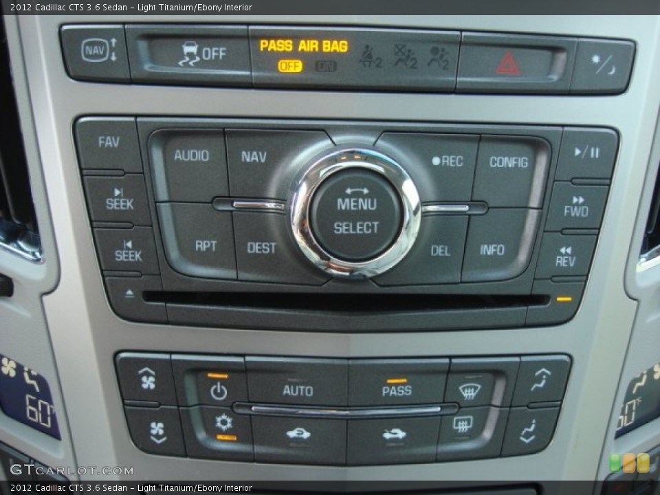 Light Titanium/Ebony Interior Controls for the 2012 Cadillac CTS 3.6 Sedan #67980929