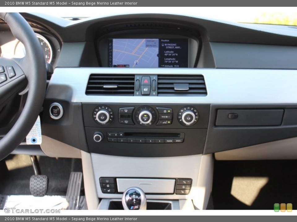 Sepang Beige Merino Leather Interior Controls for the 2010 BMW M5  #67980938