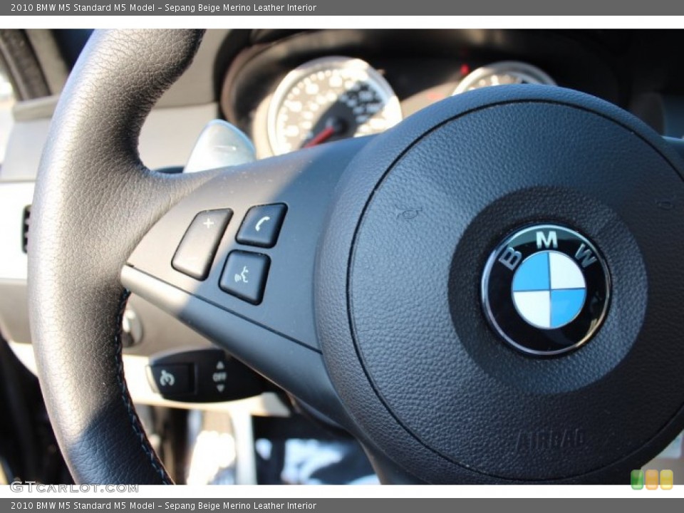 Sepang Beige Merino Leather Interior Controls for the 2010 BMW M5  #67980965
