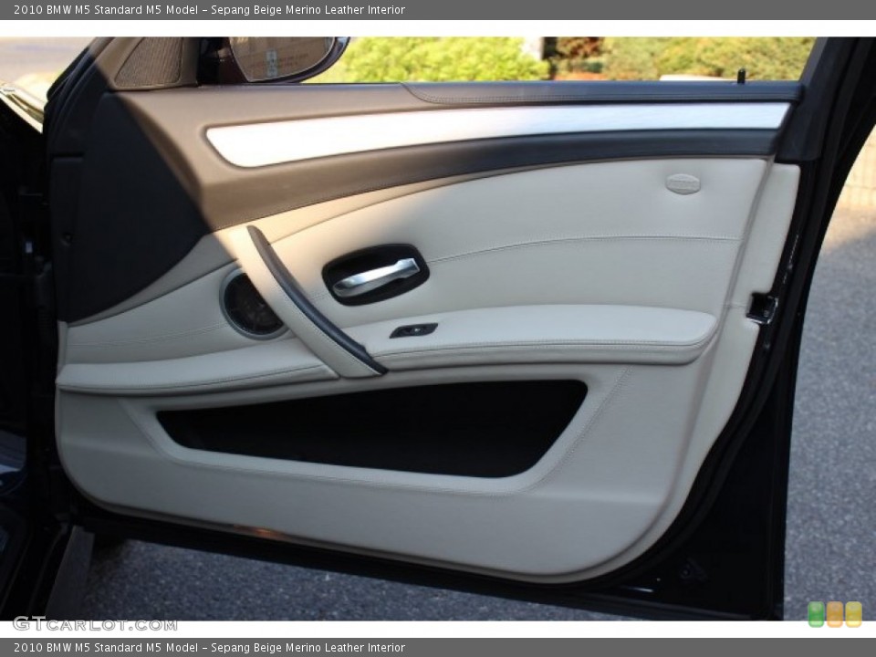 Sepang Beige Merino Leather Interior Door Panel for the 2010 BMW M5  #67981037