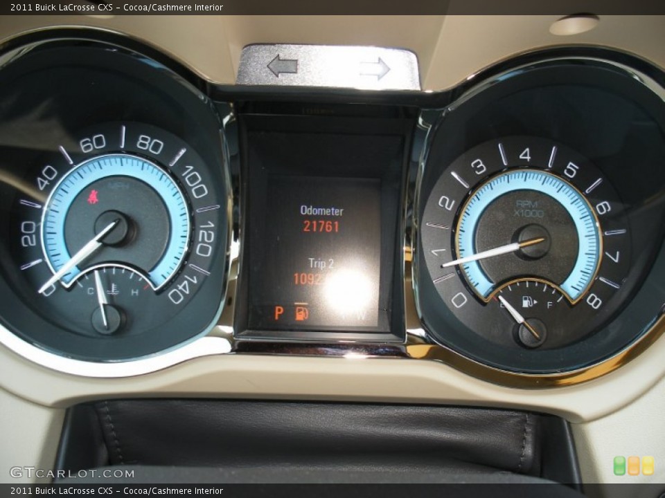 Cocoa/Cashmere Interior Gauges for the 2011 Buick LaCrosse CXS #67983644