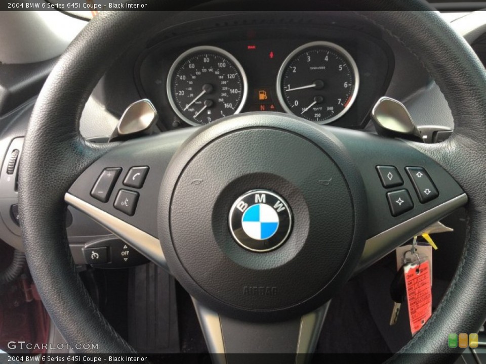 Black Interior Steering Wheel for the 2004 BMW 6 Series 645i Coupe #67984502