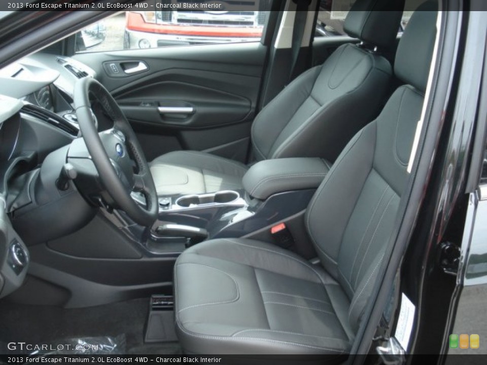 Charcoal Black Interior Front Seat for the 2013 Ford Escape Titanium 2.0L EcoBoost 4WD #67985516