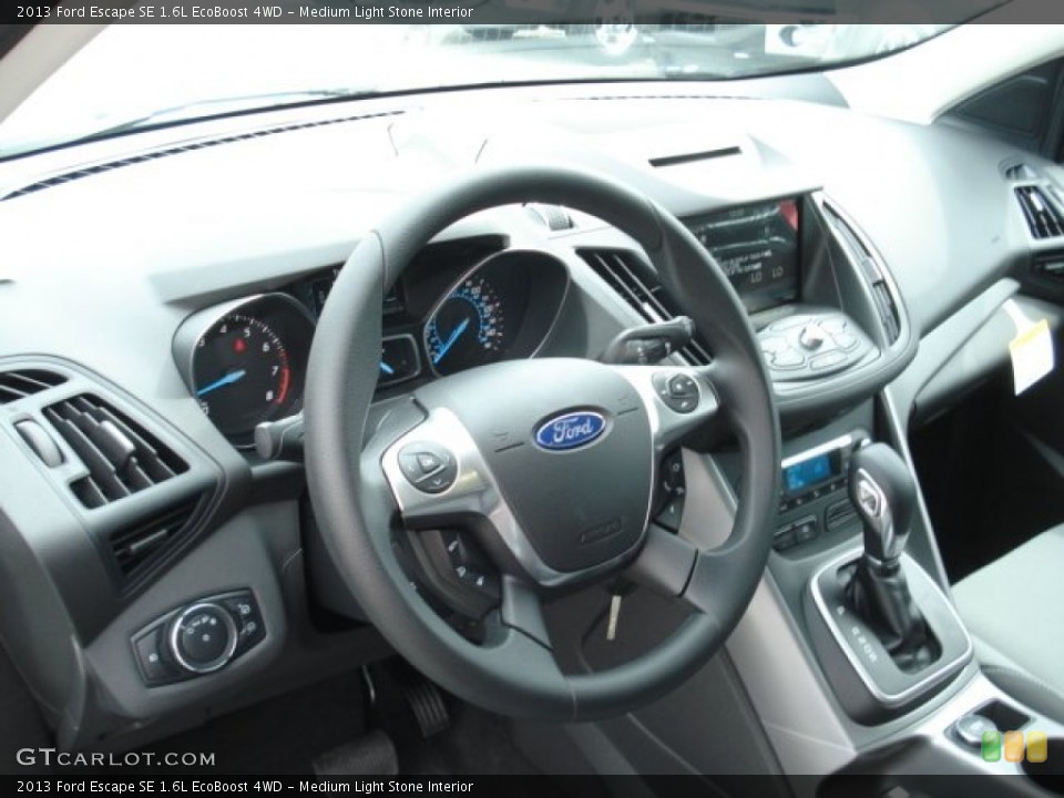 Medium Light Stone Interior Dashboard for the 2013 Ford Escape SE 1.6L EcoBoost 4WD #67985679