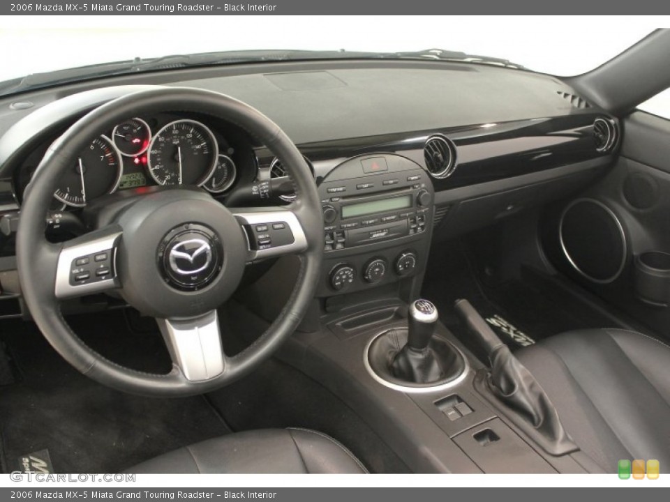 Black Interior Dashboard for the 2006 Mazda MX-5 Miata Grand Touring Roadster #67988321