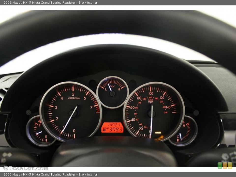 Black Interior Gauges for the 2006 Mazda MX-5 Miata Grand Touring Roadster #67988351