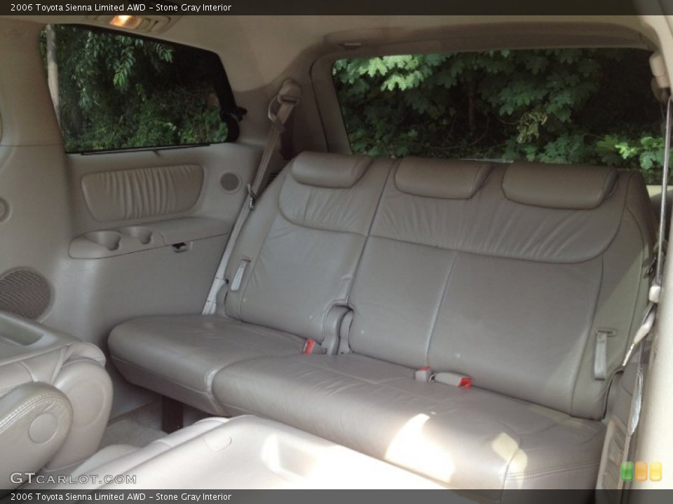 Stone Gray Interior Rear Seat for the 2006 Toyota Sienna Limited AWD #67988913