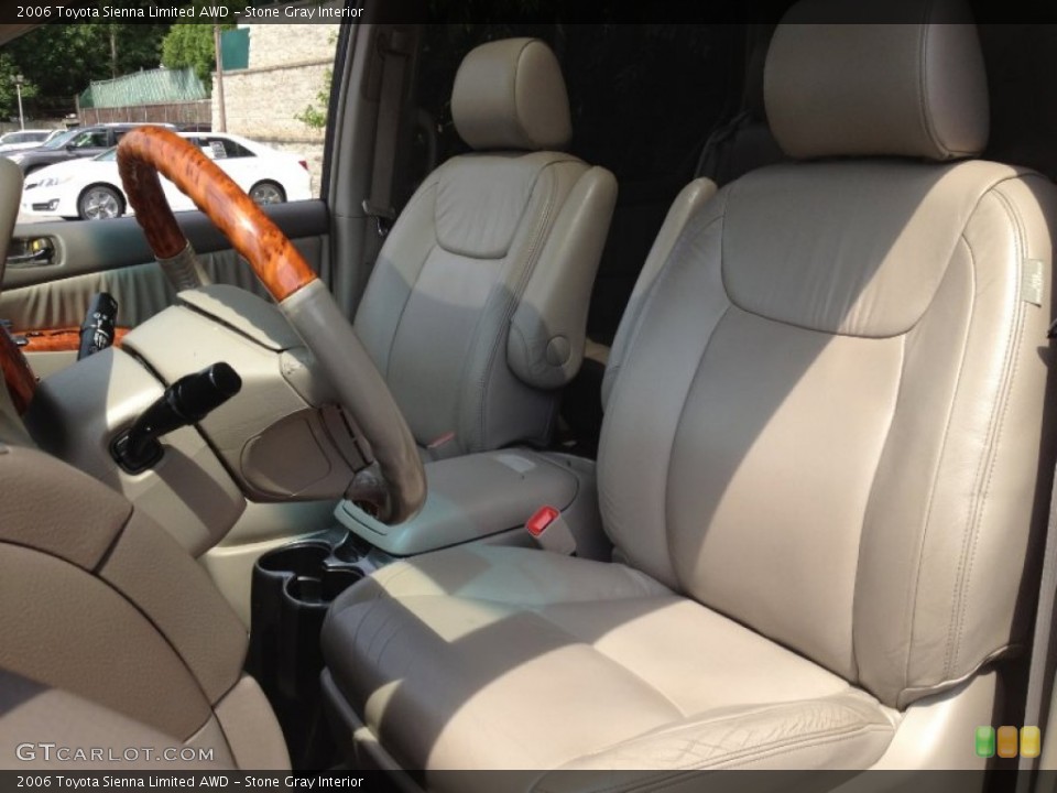Stone Gray Interior Front Seat for the 2006 Toyota Sienna Limited AWD #67988980