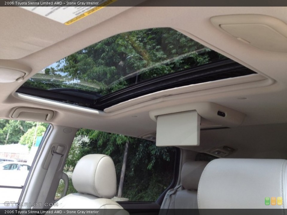 Stone Gray Interior Sunroof for the 2006 Toyota Sienna Limited AWD #67988989