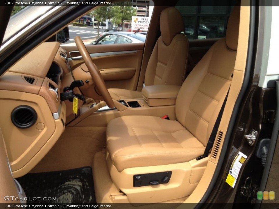 Havanna/Sand Beige Interior Front Seat for the 2009 Porsche Cayenne Tiptronic #67989911