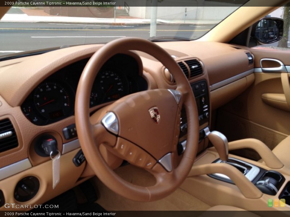 Havanna/Sand Beige Interior Steering Wheel for the 2009 Porsche Cayenne Tiptronic #67989920