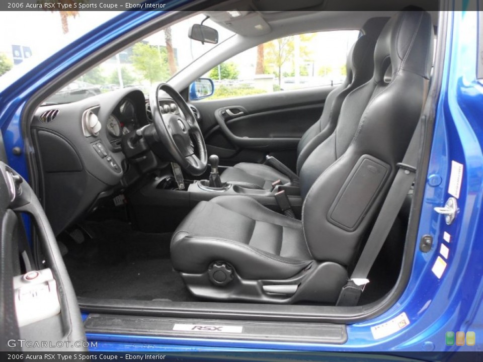 Ebony Interior Front Seat for the 2006 Acura RSX Type S Sports Coupe #67991270