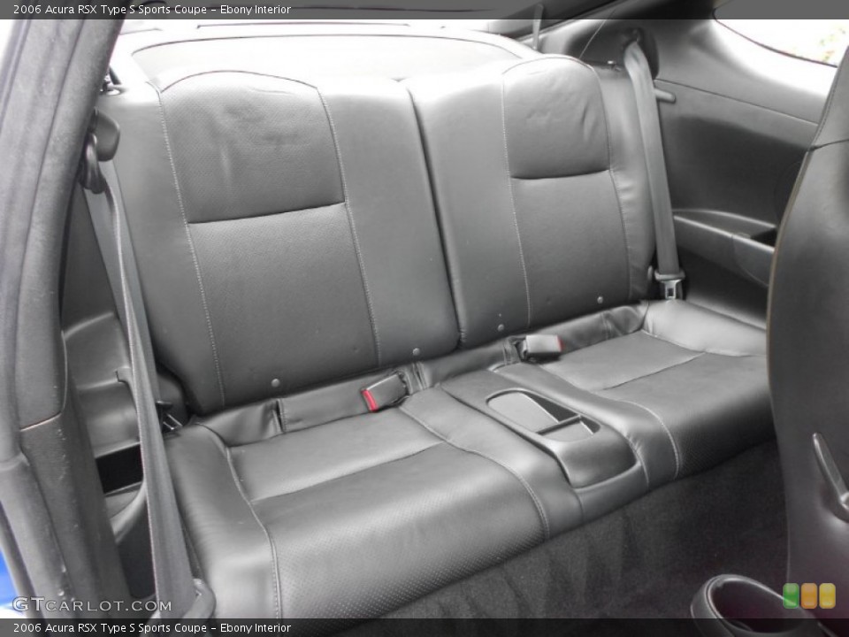 Ebony Interior Rear Seat for the 2006 Acura RSX Type S Sports Coupe #67991315
