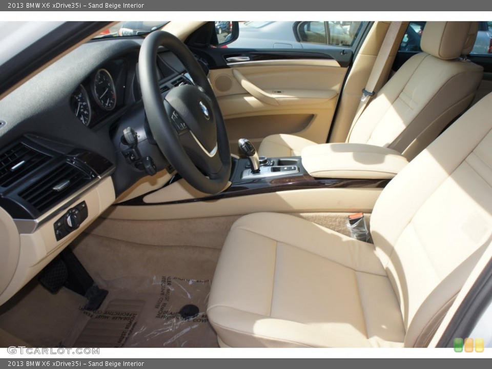 Sand Beige Interior Photo for the 2013 BMW X6 xDrive35i #67992203