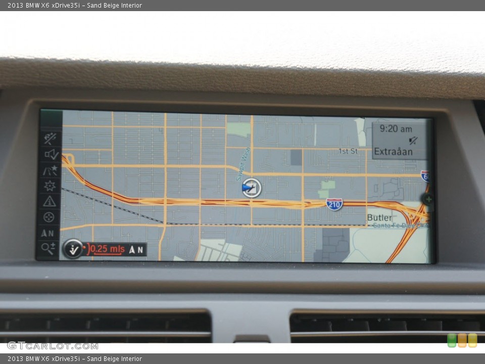 Sand Beige Interior Navigation for the 2013 BMW X6 xDrive35i #67992227
