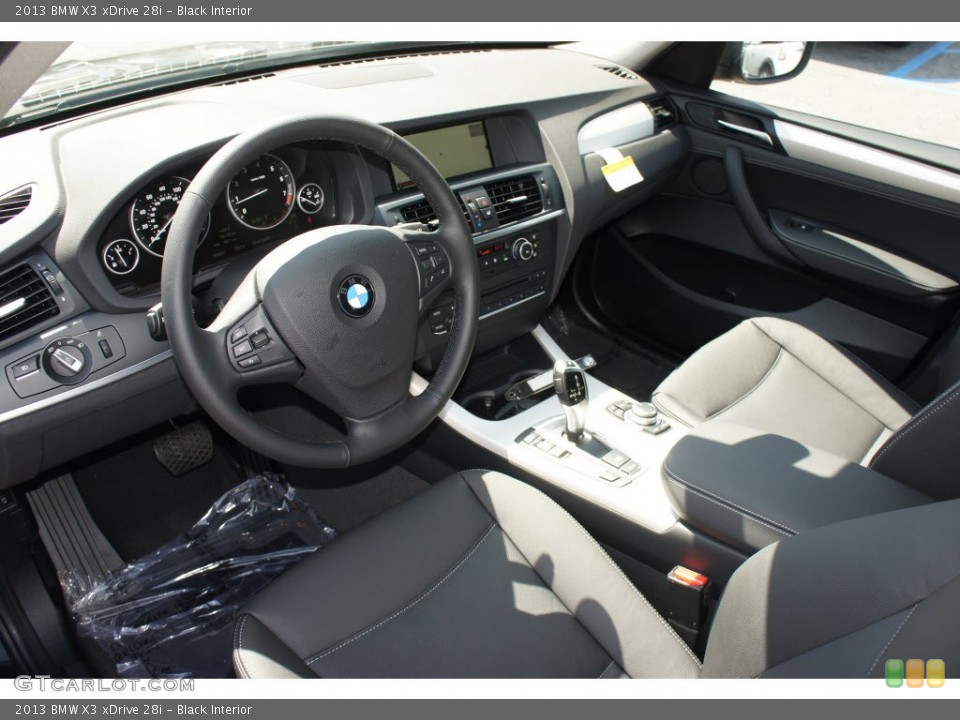 Black Interior Prime Interior for the 2013 BMW X3 xDrive 28i #67992392
