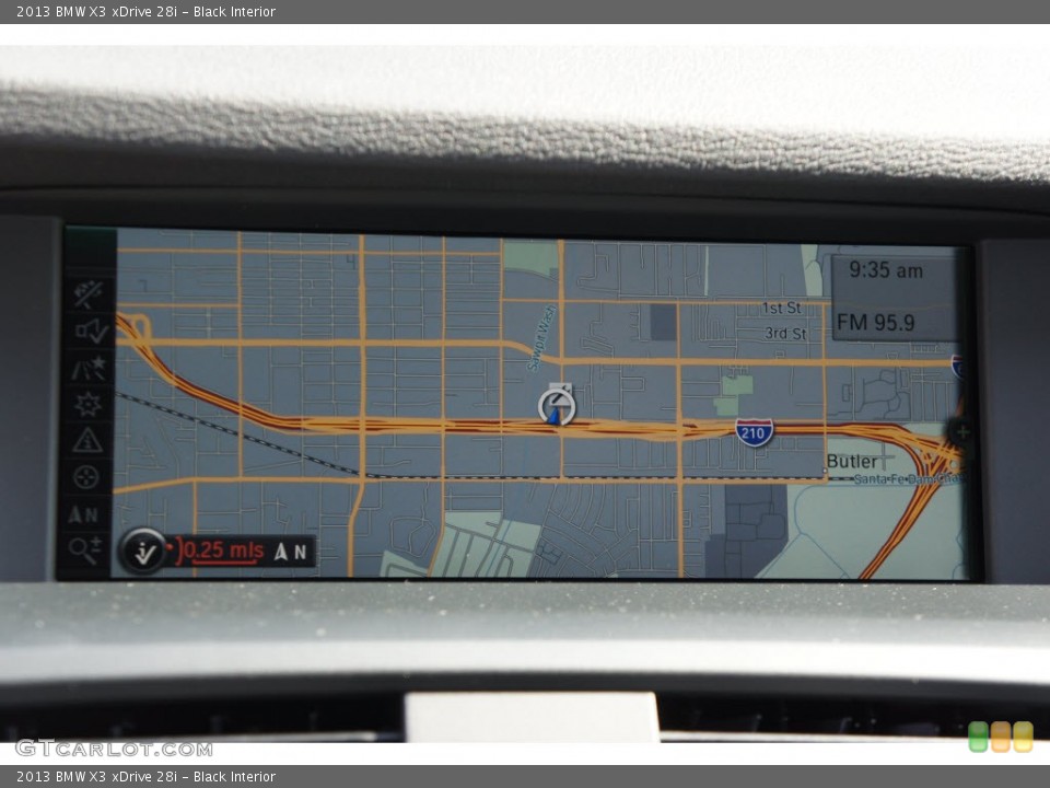Black Interior Navigation for the 2013 BMW X3 xDrive 28i #67992401
