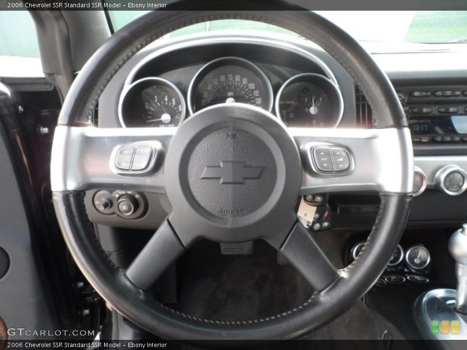 Ebony Interior Steering Wheel for the 2006 Chevrolet SSR  #67995716