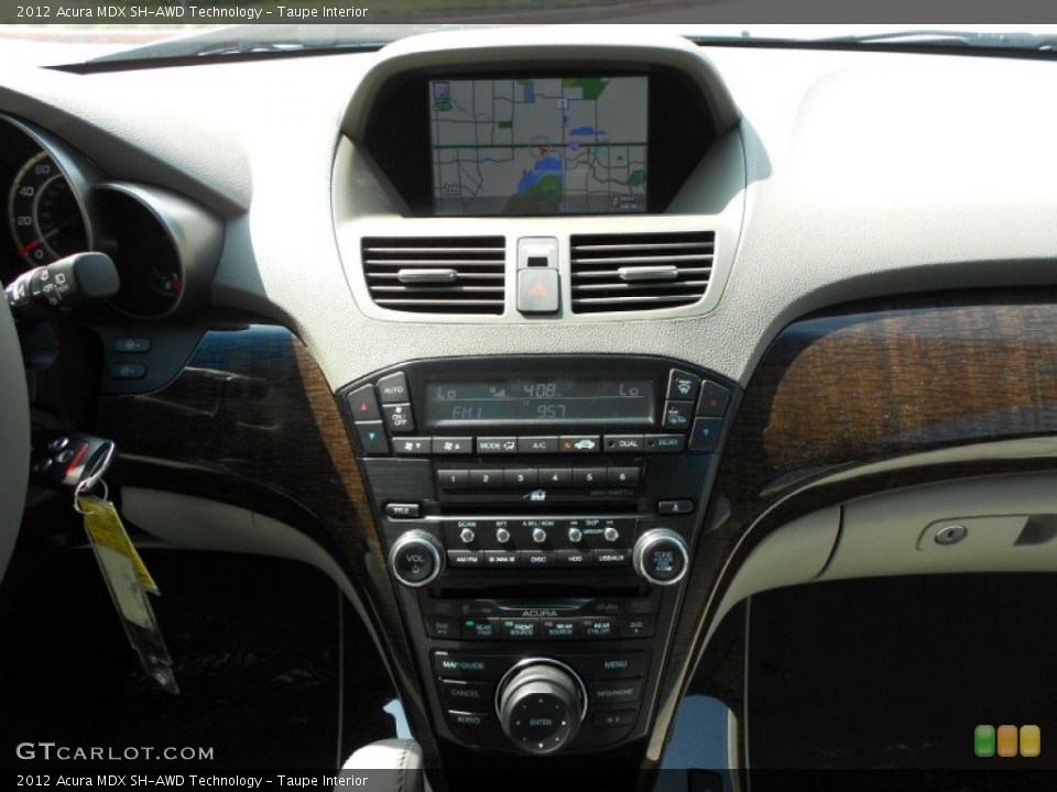 Taupe Interior Dashboard for the 2012 Acura MDX SH-AWD Technology #67996172