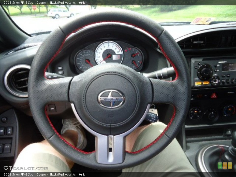 Black/Red Accents Interior Steering Wheel for the 2013 Scion FR-S Sport Coupe #67996952
