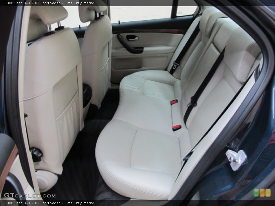 Slate Gray Interior Rear Seat for the 2006 Saab 9-3 2.0T Sport Sedan #67997765