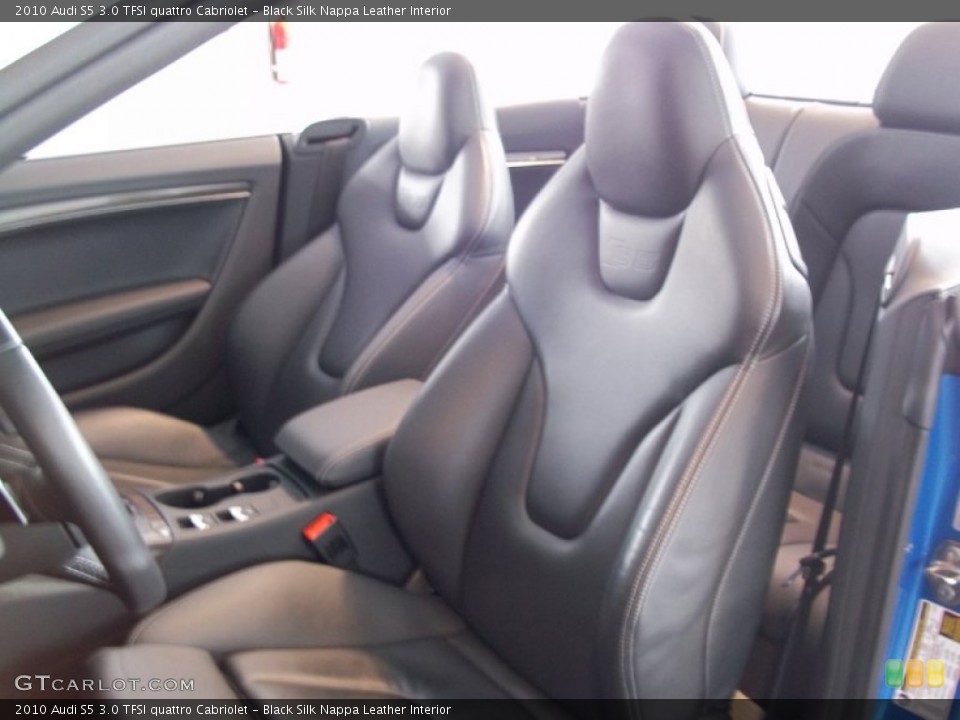 Black Silk Nappa Leather Interior Photo for the 2010 Audi S5 3.0 TFSI quattro Cabriolet #67997807