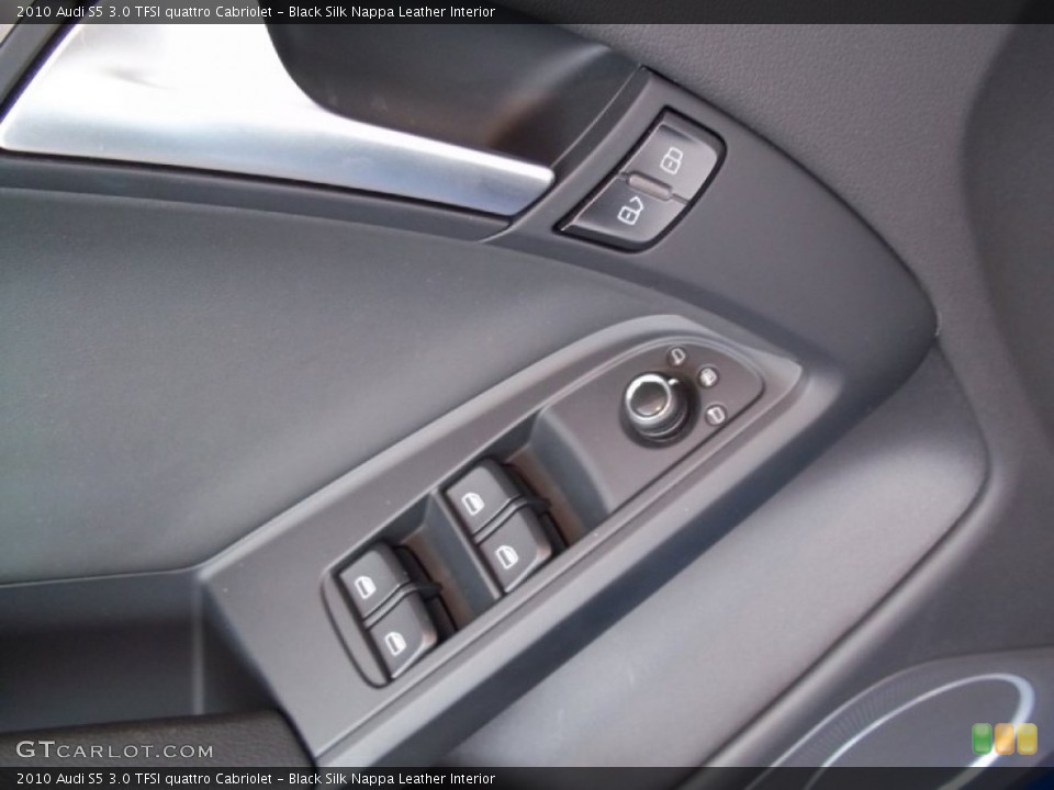 Black Silk Nappa Leather Interior Controls for the 2010 Audi S5 3.0 TFSI quattro Cabriolet #67997825