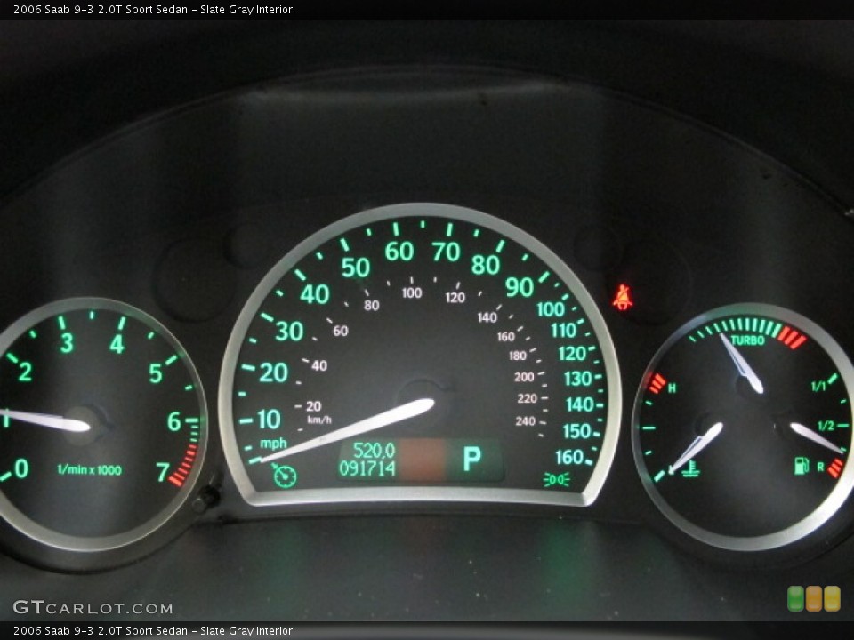 Slate Gray Interior Gauges for the 2006 Saab 9-3 2.0T Sport Sedan #67997837