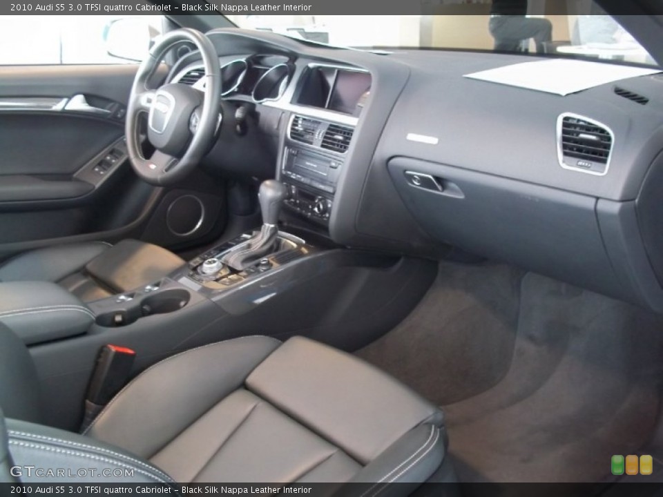 Black Silk Nappa Leather Interior Dashboard for the 2010 Audi S5 3.0 TFSI quattro Cabriolet #67997843