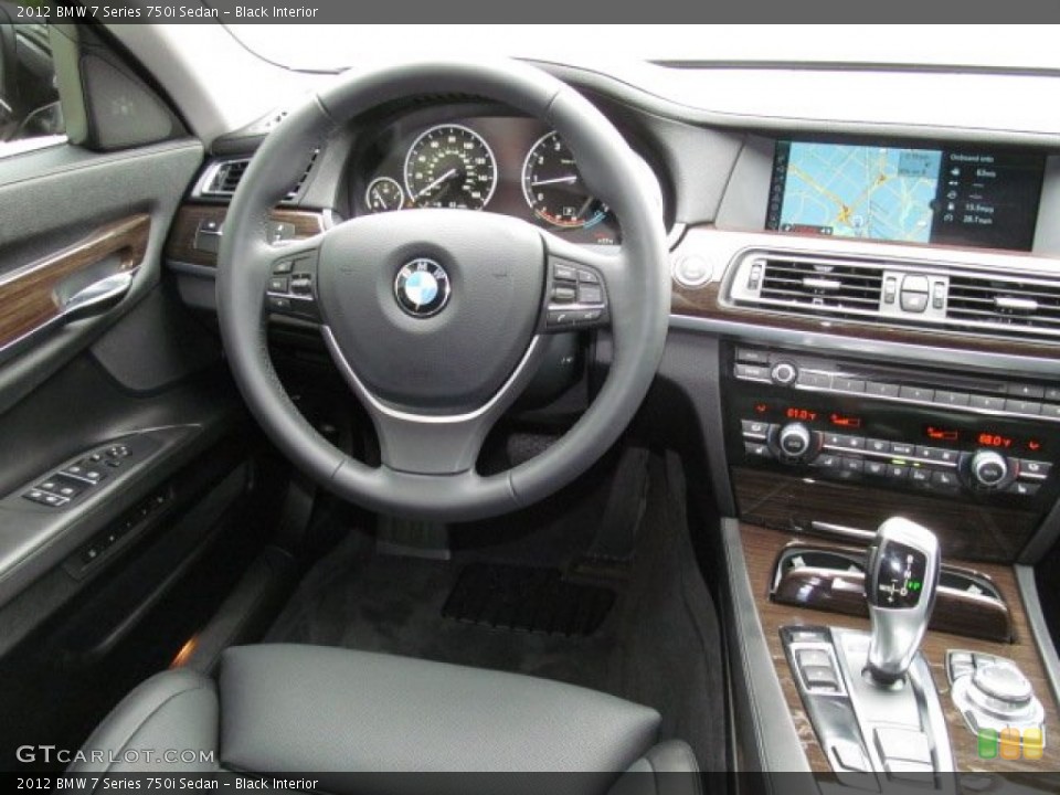 Black Interior Steering Wheel for the 2012 BMW 7 Series 750i Sedan #68000540