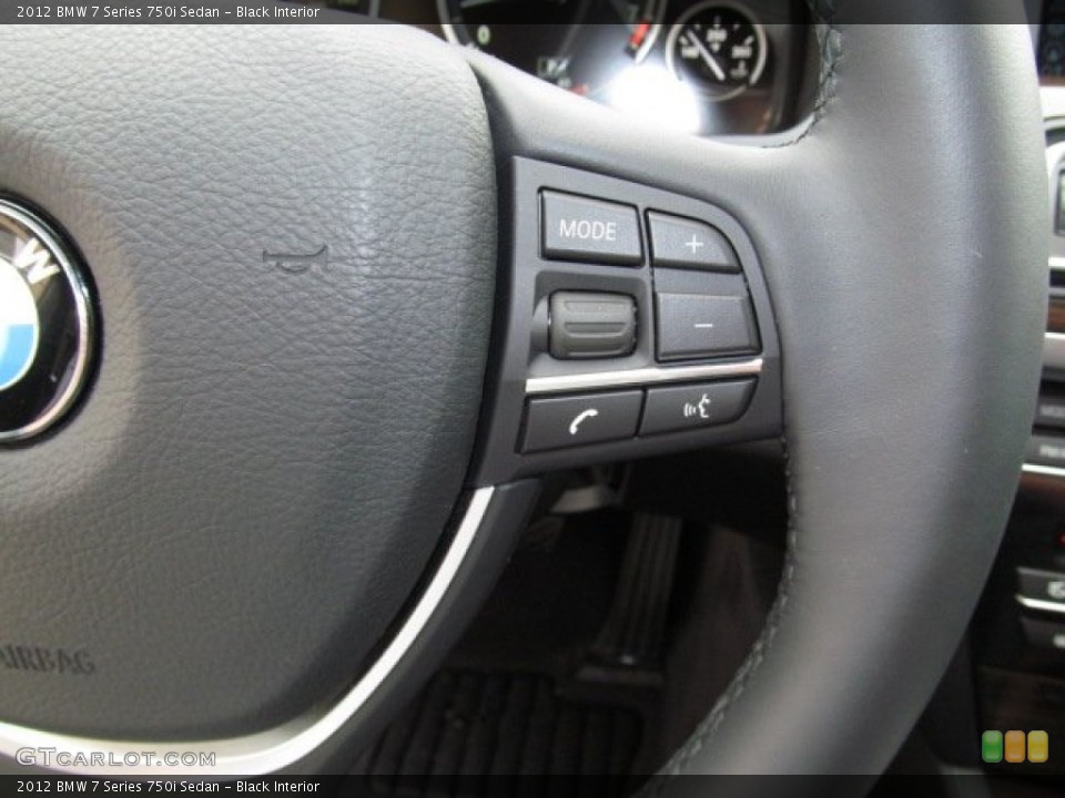 Black Interior Controls for the 2012 BMW 7 Series 750i Sedan #68000711