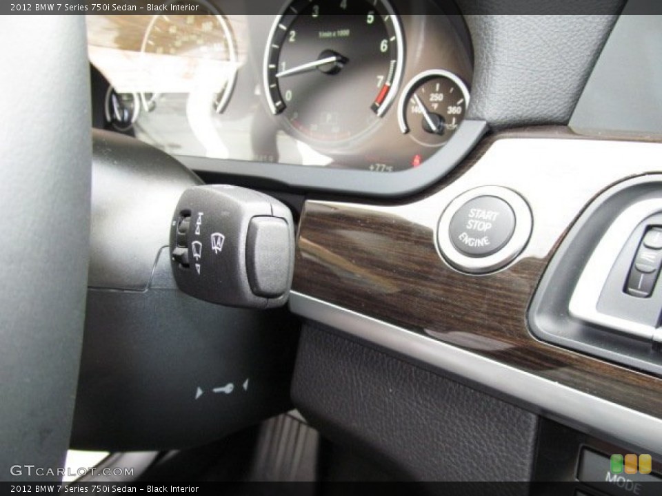 Black Interior Controls for the 2012 BMW 7 Series 750i Sedan #68000720