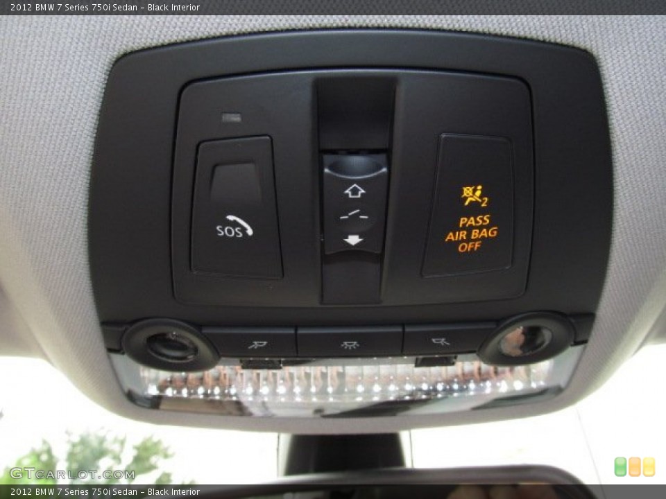 Black Interior Controls for the 2012 BMW 7 Series 750i Sedan #68000771