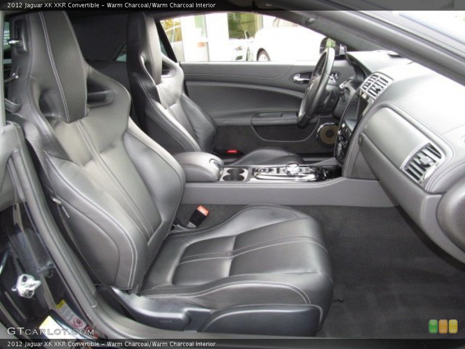 Warm Charcoal/Warm Charcoal Interior Front Seat for the 2012 Jaguar XK XKR Convertible #68001464