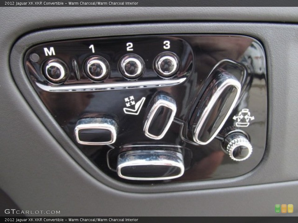 Warm Charcoal/Warm Charcoal Interior Controls for the 2012 Jaguar XK XKR Convertible #68001485