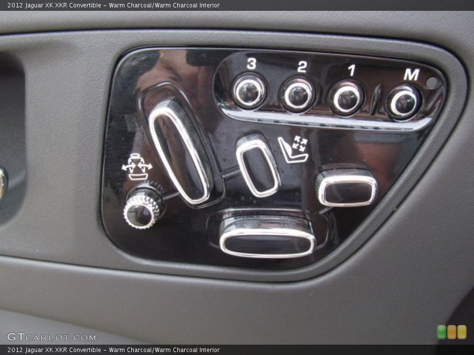Warm Charcoal/Warm Charcoal Interior Controls for the 2012 Jaguar XK XKR Convertible #68001521