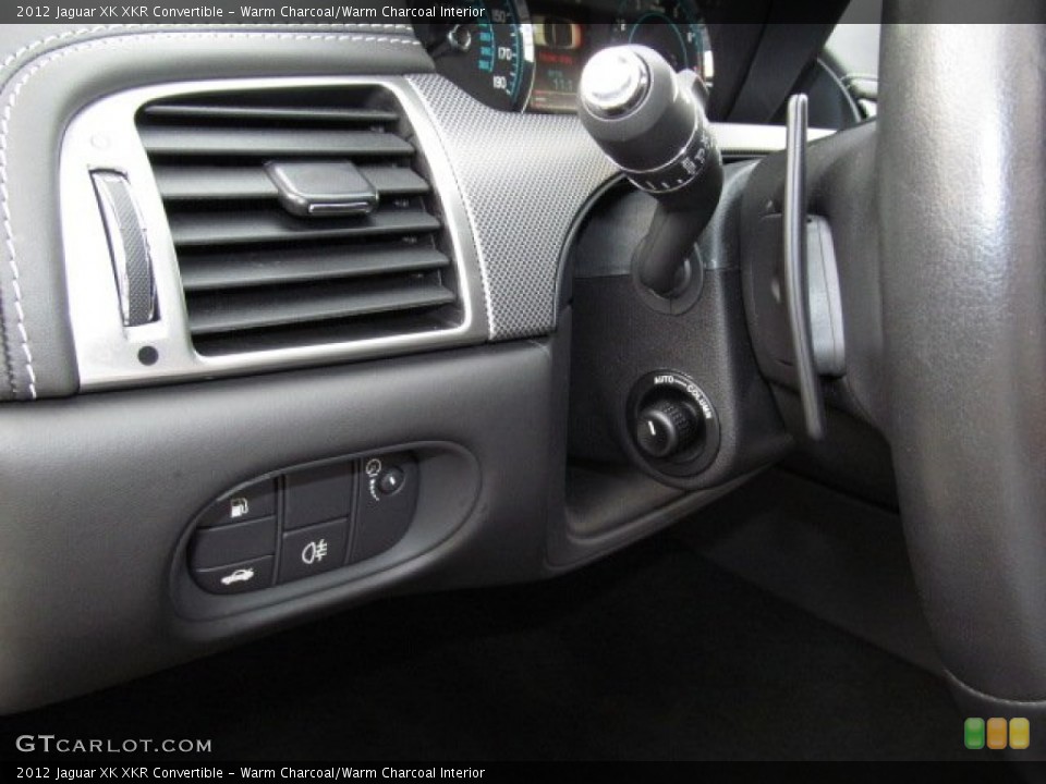Warm Charcoal/Warm Charcoal Interior Controls for the 2012 Jaguar XK XKR Convertible #68001527