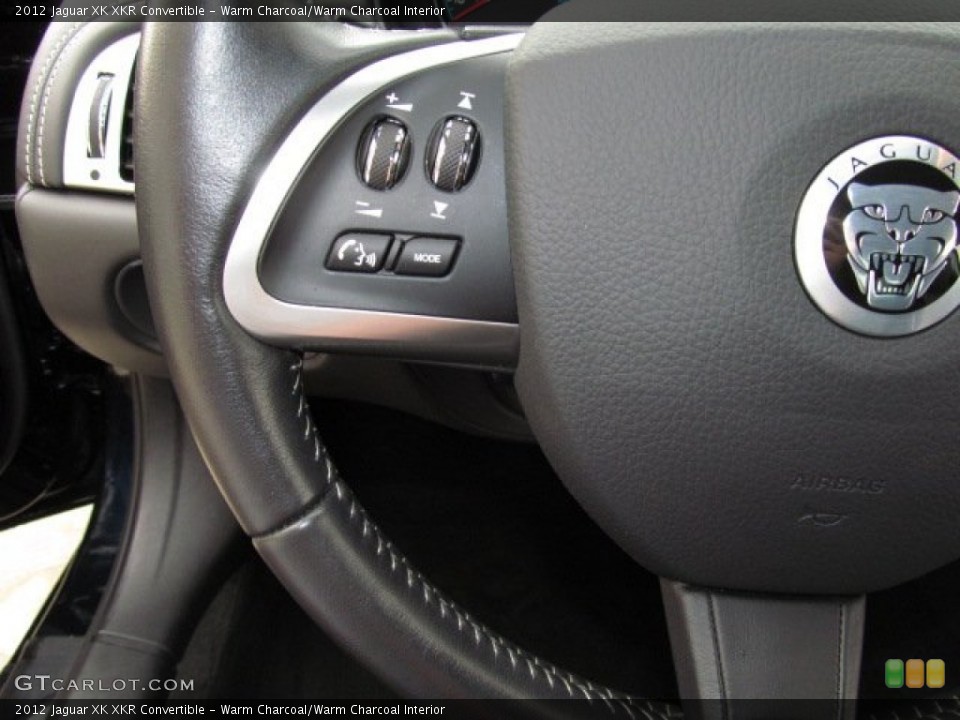 Warm Charcoal/Warm Charcoal Interior Controls for the 2012 Jaguar XK XKR Convertible #68001536