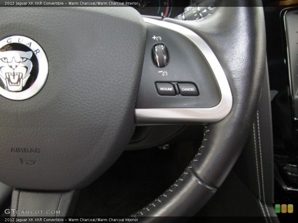 Warm Charcoal/Warm Charcoal Interior Controls for the 2012 Jaguar XK XKR Convertible #68001545