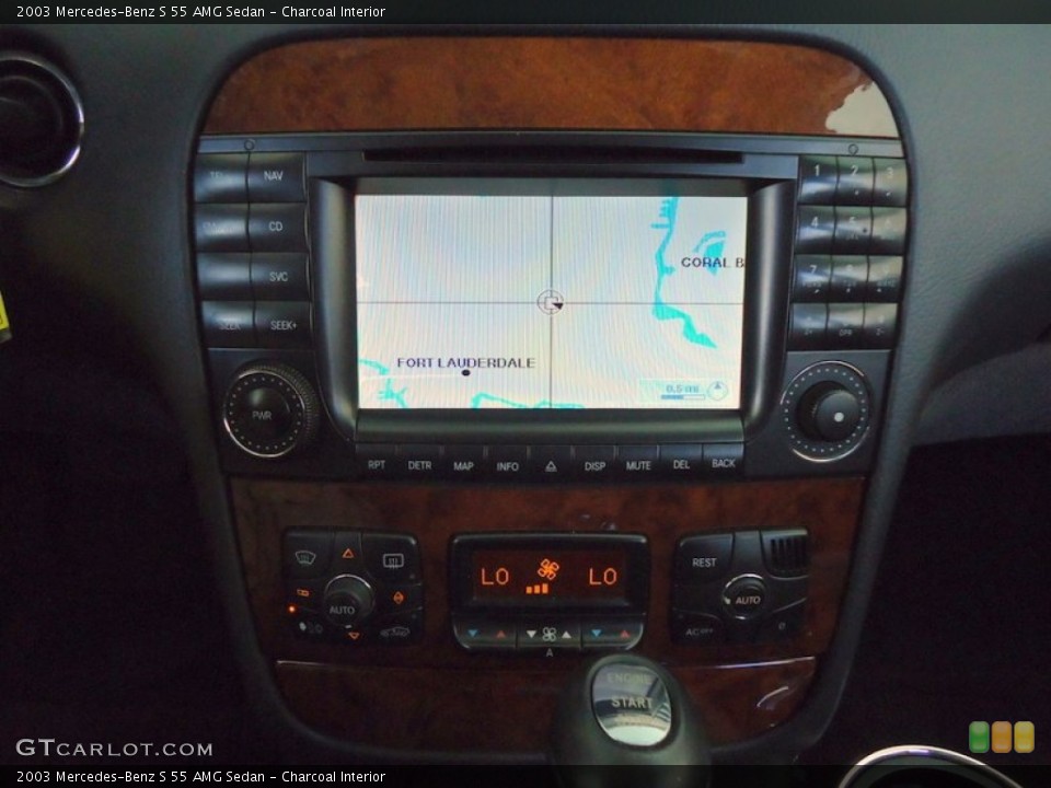 Charcoal Interior Navigation for the 2003 Mercedes-Benz S 55 AMG Sedan #68003660