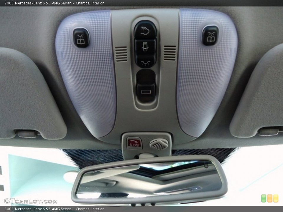 Charcoal Interior Controls for the 2003 Mercedes-Benz S 55 AMG Sedan #68003675