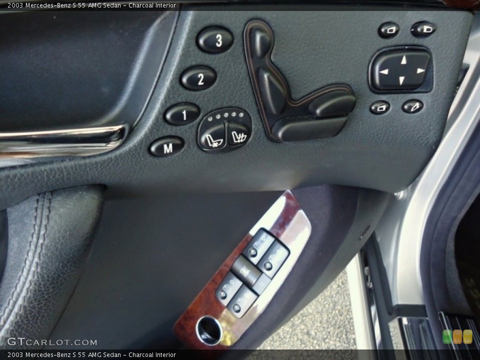 Charcoal Interior Controls for the 2003 Mercedes-Benz S 55 AMG Sedan #68003699